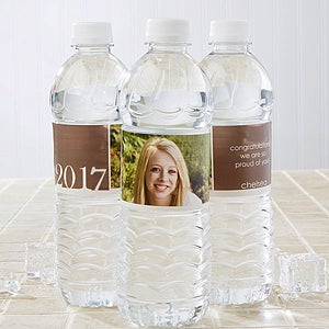 Proud Graduate Personalized Water Bottle Labels