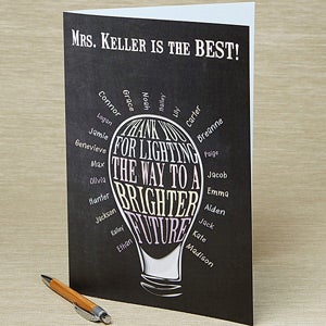 Lighting the Way Oversized Personalized Card