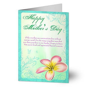 Personalized Mother's Day Cards - A Mother's Love Blooms