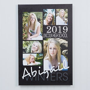 Graduation Portrait Personalized Canvas Prints - 20x30