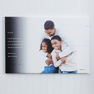 Custom Photo Canvas Print for Him - 16x20