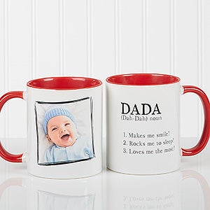 Definition Of Dad/Grandpa Photo Coffee Mug 11oz.- Red