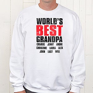 Fathers Day Gifts    Granddude Personalized Adult Sweatshirt