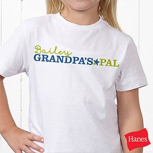 Fathers Day Gifts    Personalized Grandson T Shirt   Grandpas Favorite