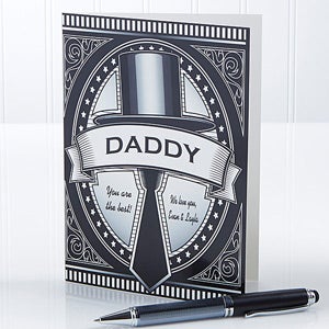 Sophisticated Man Personalized Greeting Card