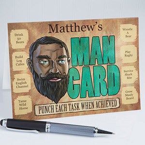 Man Card Personalized Greeting Card