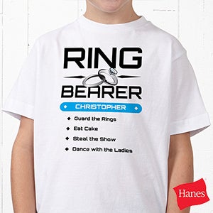 Ring Bearer Personalized Hanes® Youth T-Shirt