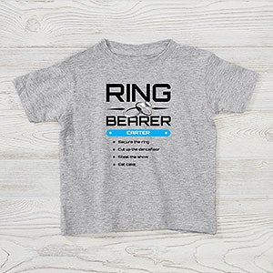 Personalized Ring Bearer T-Shirts - Ring Security - Toddler T-Shirt - Toddler 2T - Pink