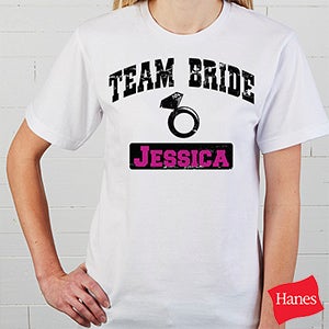 Team Bride Personalized Hanes® T-Shirt