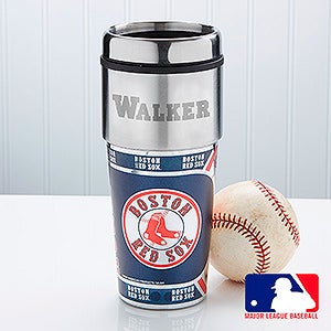 Personalized Boston Red Sox Travel Mugs