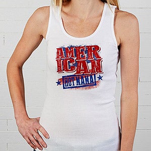 Fathers Day Gifts    America Personalized White Tank