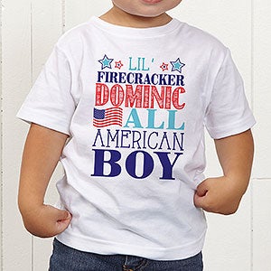 Red, White and Blue Personalized Toddler T-Shirt