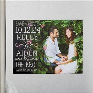 Personalized Wedding Save The Date Magnets - Lucky In Love - Set Of 12