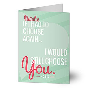 If I Had To Choose Again Premium Greeting Card