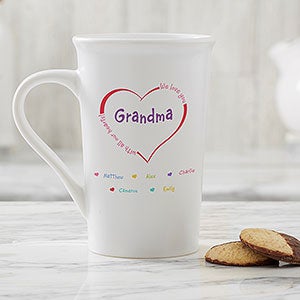 Personalized Latte Mug - All Our Hearts