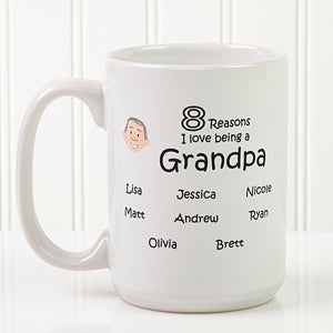 Large Personalized Coffee Mugs for Grandparents - So Many Reasons