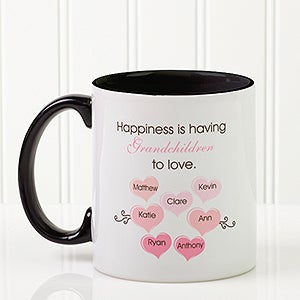 What Is Happiness? Personalized Coffee Mug 11 oz.- Black