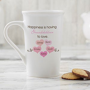 Personalized Latte Mug - What Is Happiness?