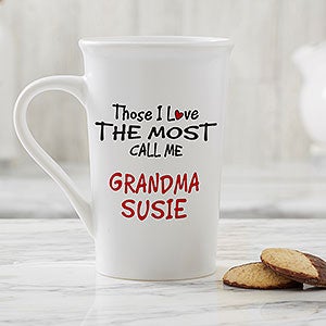 Personalized Latte Mug - Those I Love Most