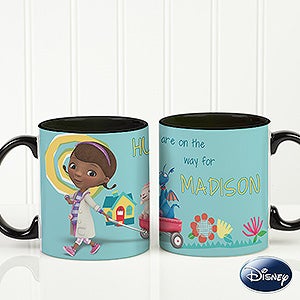 Disney® Doc McStuffins Personalized Black Handle Coffee Mug