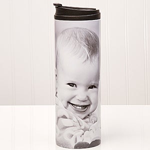 Personalized Photo Collage Travel Tumbler - 1 Photo