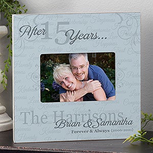 Forever & Always Anniversary Personalized 4x6 Box Frame