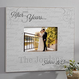 Forever & Always Anniversary Personalized 5x7 Wall Frame