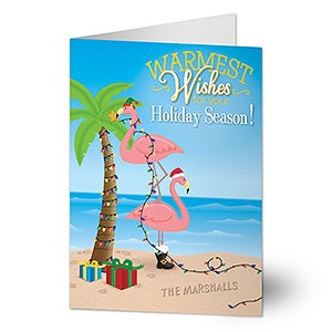 Warmest Wishes Personalized Christmas Cards