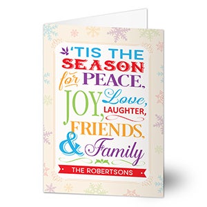 Season For Friends & Family Personalized Christmas Cards