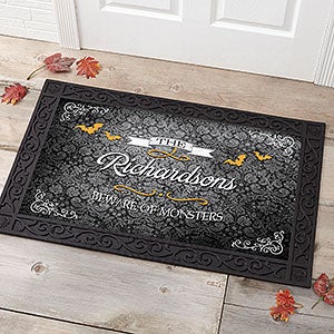 Personalized Haunted Halloween Doormat