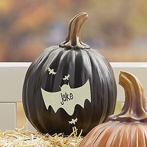 Personalized Pumpkins - Bat Family - Small