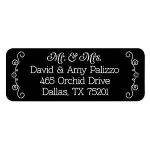 Personalized Return Address Labels - Mr and Mrs - Be Married - 1 set of 60