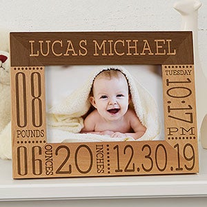 Personalized Birth Information Baby Picture Frames - Baby Love - 4x6