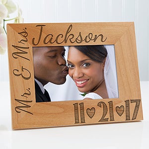 Our Wedding Date Personalized Photo Frame- 4 x 6