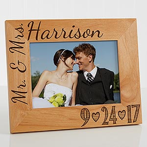 Our Wedding Date Personalized Photo Frame- 5 x 7