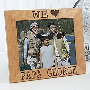 I/We Love Him Personalized Picture Frame- 8 x 10