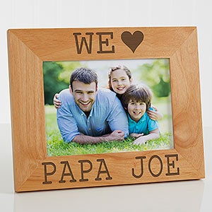 I/We Love Him Personalized Picture Frame- 5 x 7