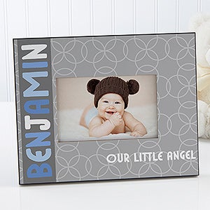 Personalized Baby Boy Picture Frame - Trendy Baby Boy