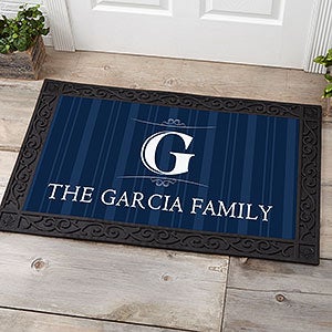 Elegant Monogram Personalized Doormat- 20x35