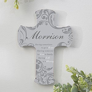 Family Blessings Personalized Cross - 5x7