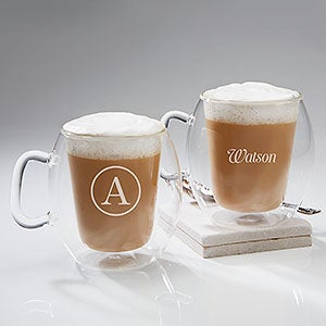 Engraved Glass Mugs - Name