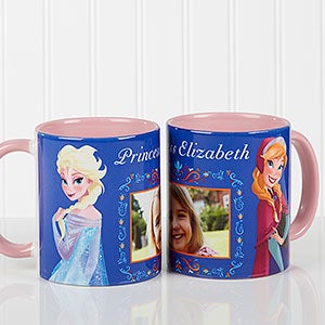 Pink Personalized Disney Frozen Coffee Mugs