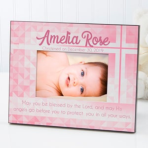 Personalized Christening Photo Frame - May You Be Blessed