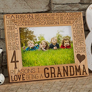 Personalized Wood Photo Frame For Her - Reasons Why - 5x7