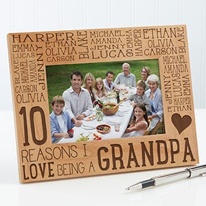 Personalized Wood Picture Frame For Him - Reasons Why - 4x6