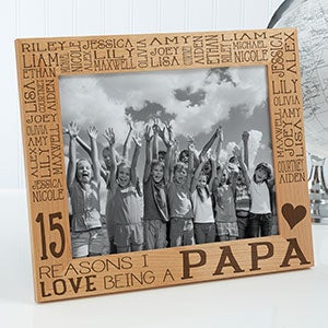 Personalized Wood Picture Frame For Him - Reasons Why - 8x10