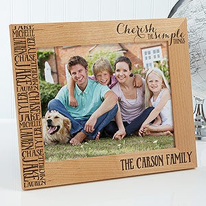 Cherish The Simple Things Personalized Picture Frame- 8 x 10