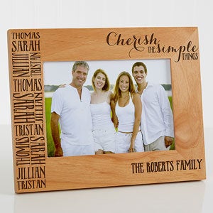 Cherish The Simple Things Personalized Picture Frame- 5 x 7