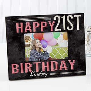 Personalized Picture Frame - Vintage Birthday