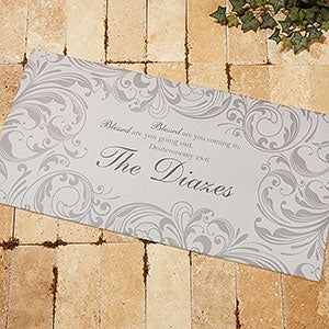 Personalized Family Blessings Doormat - Oversized